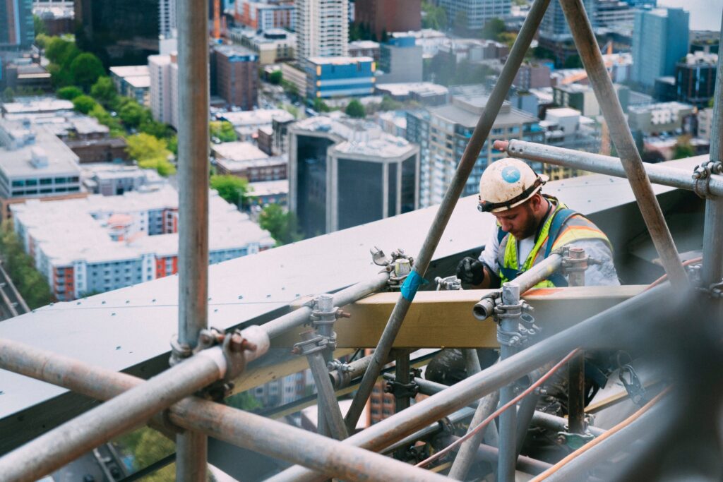 construction worker with ppe