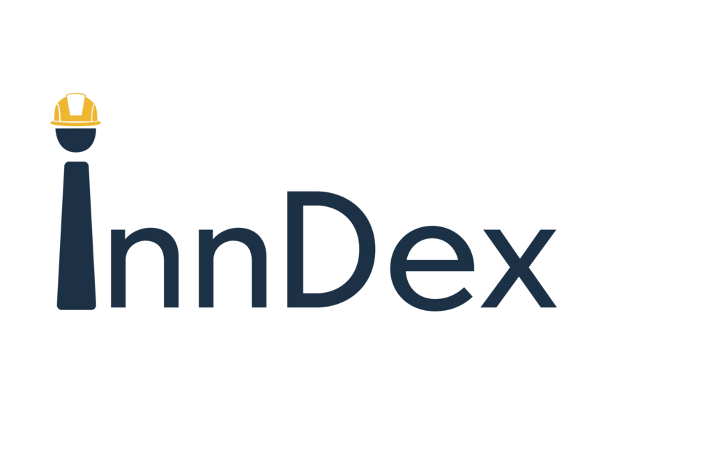inndex blue + yellow logo